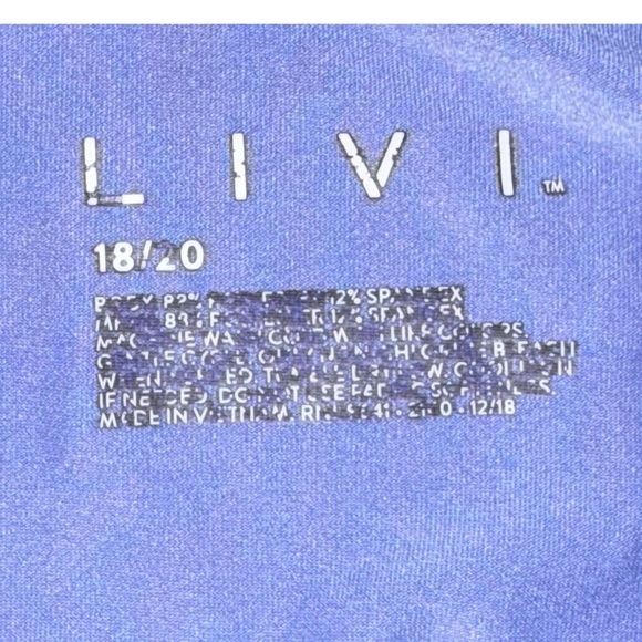 LANE BRYANT LIVI ACTIVE Wicking Mesh Inset Active Tee  - 18/20 Pale Iris - Picture 12 of 12